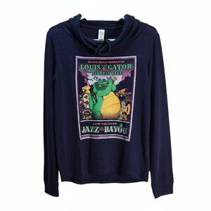 NWOT | Disney Louis & Gator "Jazz on the Bayou" Lightweight Hoodie | Small